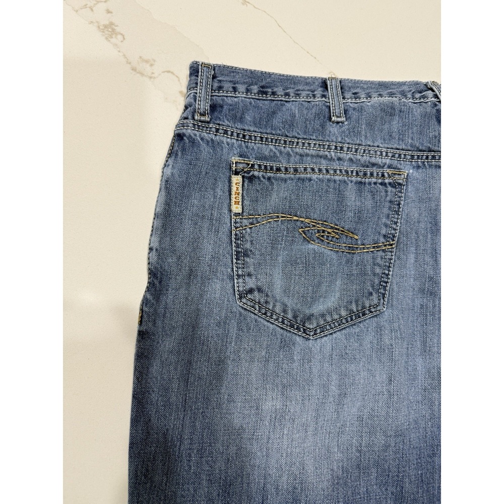 Cinch Jeans Mens 40x34 Dooley Relaxed Fit Blue Light Wash‎ Hand Sanded Bootcut - Picture 11 of 16